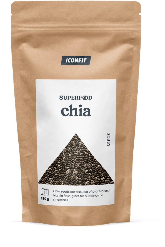Iconfit Aukščiausios kokybės Chia sėklos (150 g)