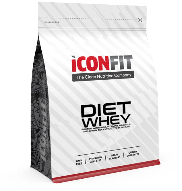 Dietinės išrūgos ICONFIT braškių skonio, 1kg