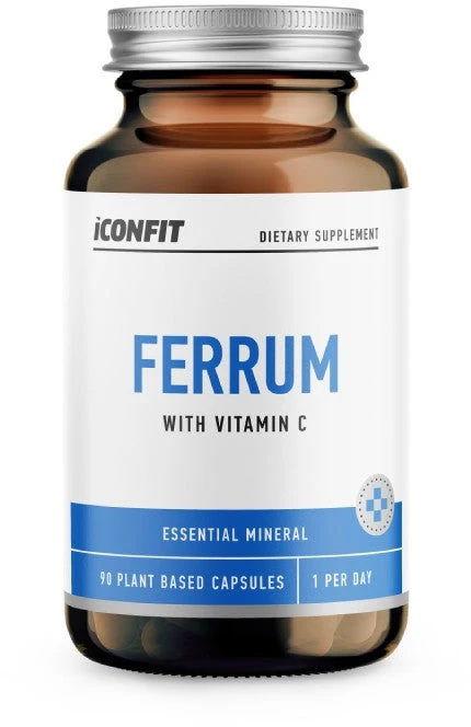 Ferrum 20 mg + Vitamin C 100 mg ICONFIT, 90 kapsulių