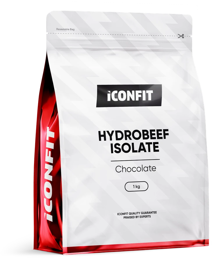 Baltymų izoliatas ICONFIT Hydrobeef, šokoladinis, 1kg
