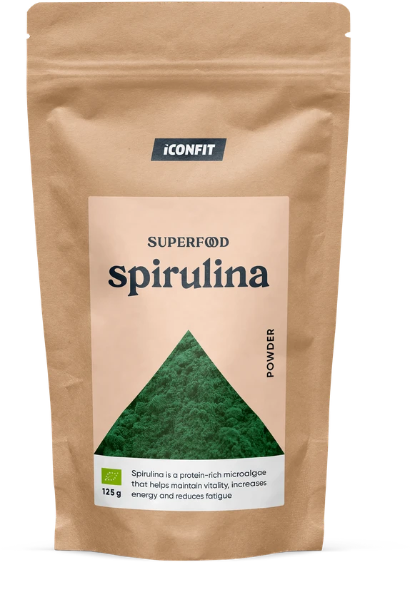 Spirulina milteliai ICONFIT Superfoods Organic, 125 g
