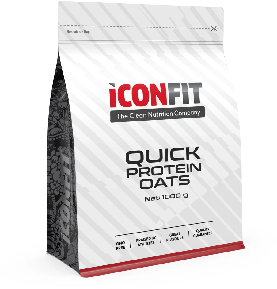 Greito paruošimo baltymų avižos ICONFIT, šokolado skonio, 1kg