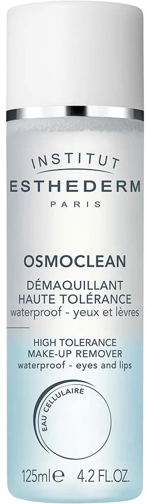Akių ir lūpų makiažo valiklis Institut Esthederm Osmoclean High Tolerance Make Up Remover Atsparus vandeniui Eyes An Lips" 125ml