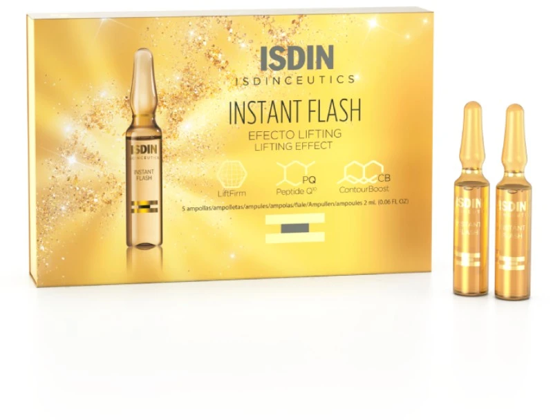 ISDIN intensyvaus poveikio stangrinančios ampulės INSTANT FLASH, 5 x 2 ml