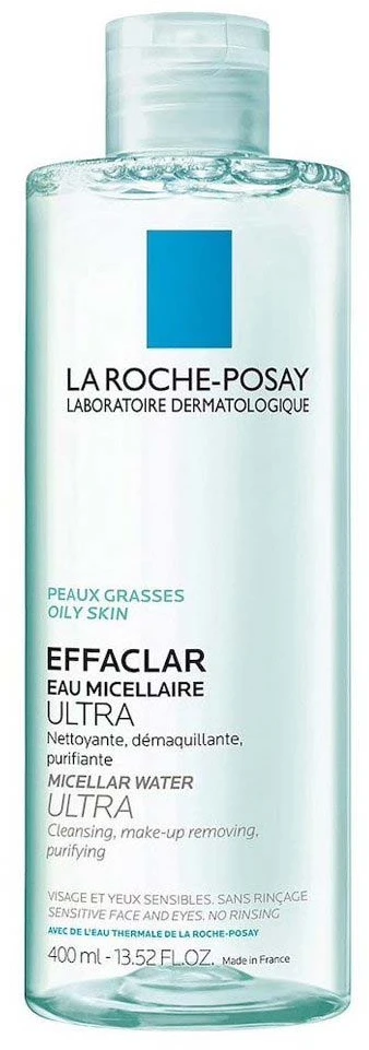 La Roche Posay Effaclar Micellar Vanduo Ultra For Oily Skin micelinis vanduo riebiai odai, 400 ml