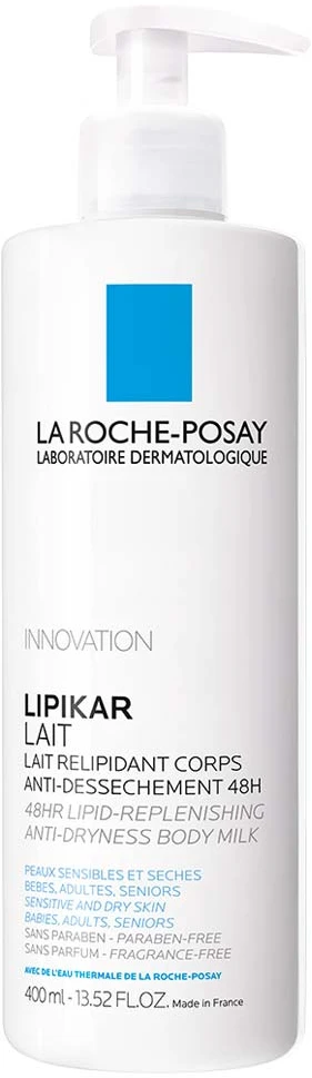 La Roche Posay Relicant Losjonas kūnui skirta sausai odai 48H Lipikar Lait (Anti Dryness Body Milk), 400 ml