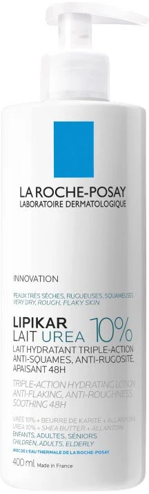 La Roche-Posay Lipikar Lait Urea 10% Drėkinamasis kūno losjonas, 400 ml