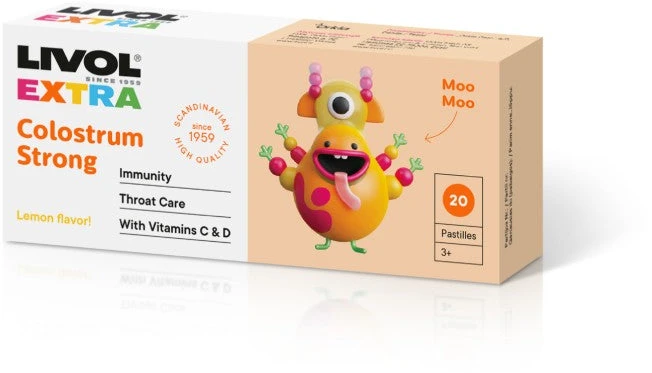 LIVOL EXTRA Colostrum Strong, 20 past.