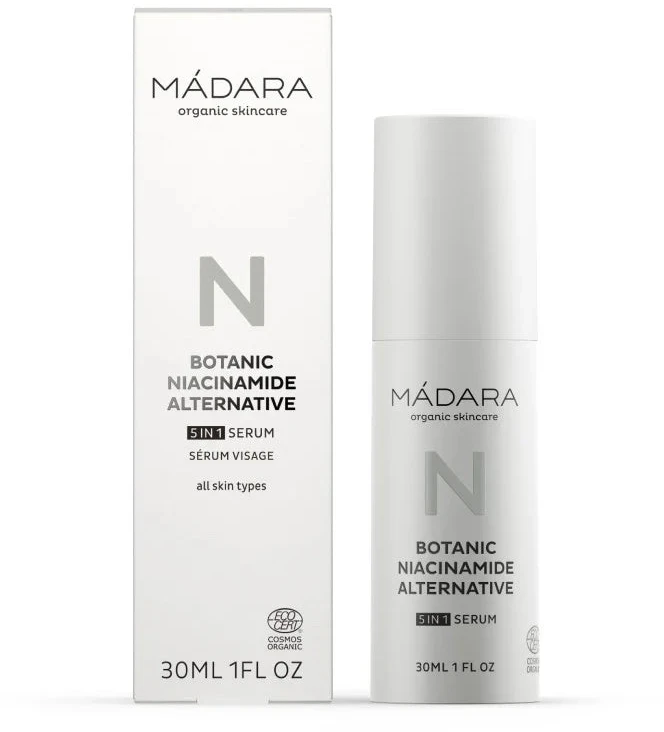 Mádara Madara Botanic Niacinamide Serum 5in1 veido serumas visiems odos tipams, 30 ml