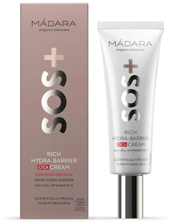 MADARA SOS RICH HYDRA-BARRIER CICA veido kremas, 40 ml
