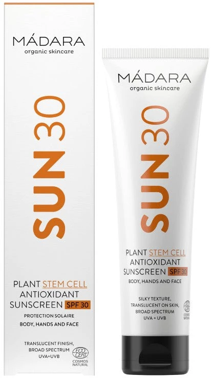 "Mádara" Augalų kamieninių ląstelių antioksidacinis kremas nuo saulės SPF30 100ml