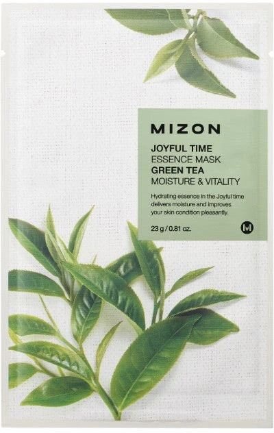 Veido kaukė Mizon Joyful Time Essence Mask Žalias Tea, su žaliąja arbata, 23 g