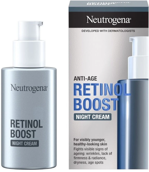 Neutrogena Retinol Boost Night Kreminis Night Skin Kreminis unisex, 50 ml