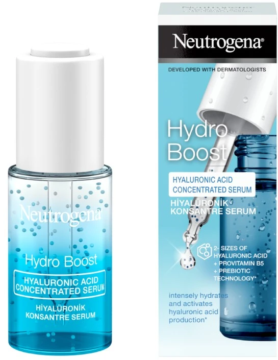 Neutrogena Hydro Boost hialurono rūgšties koncentruotas serumas unisex odos serumas, 15 ml
