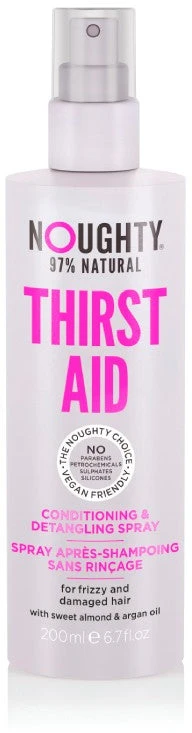 Noughty Thirst Aid purškiamas drėkinamasis kondicionierius sausiems, pažeistiems plaukams su saldžiųjų migdolų ir arganų aliejais, 200 ml
