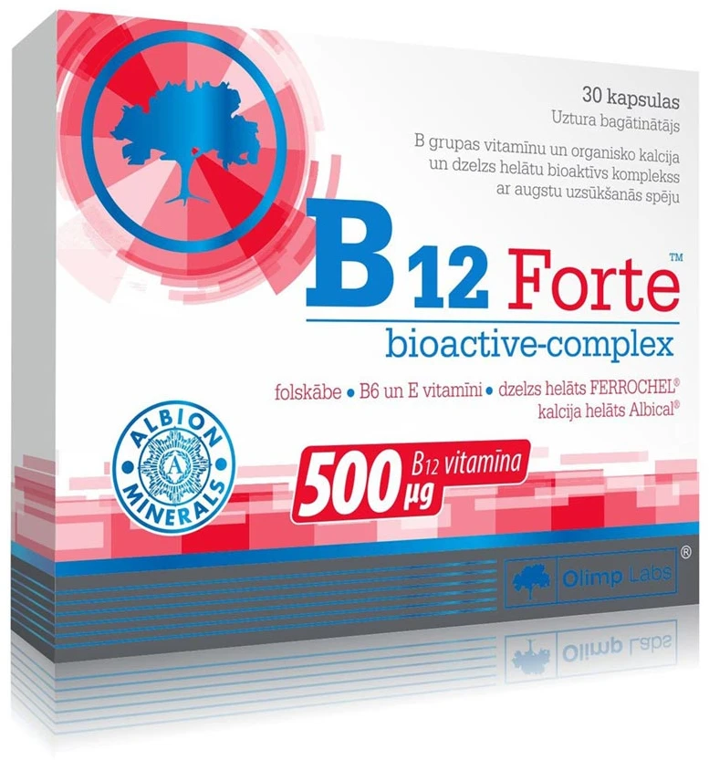Olimp Maisto papildas B12 Forte Bio-Complex 30 kapsulių