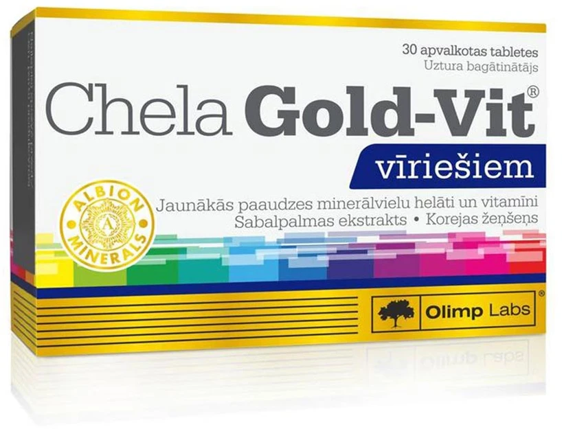 Olimp Gold-Vit For Men maisto papildas 30 tablečių