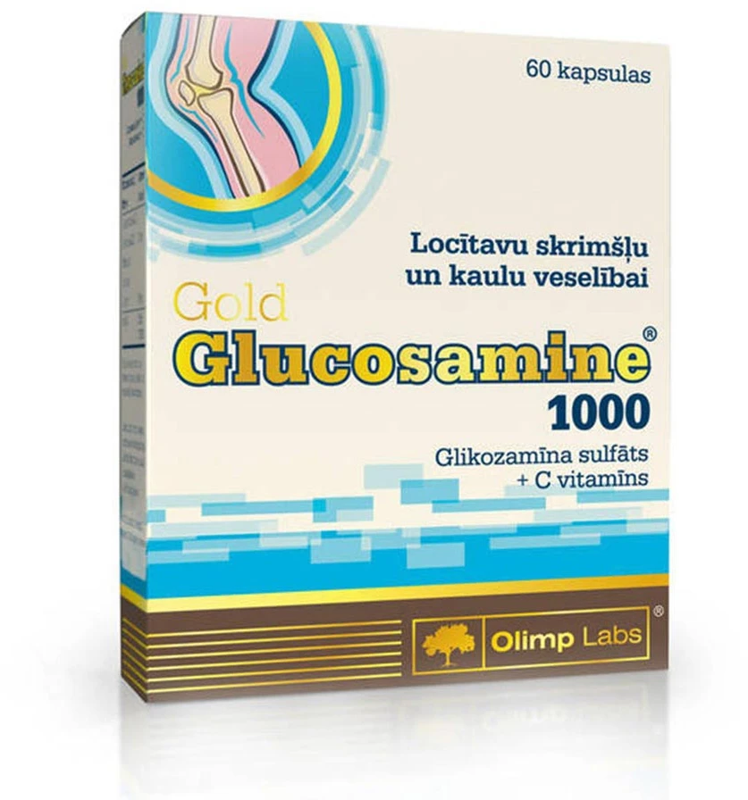 Olimp Gold gliukozaminas 1000 60 tablečių lizdinėse plokštelėse