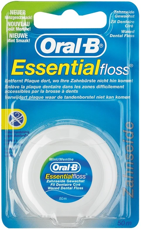 Oral-B Essential Dantų Siūlas, Mėtų Skonio, 50 m