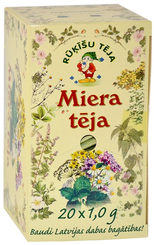 Miera tēja RŪĶĪŠU TĒJA, 20 maisiņi paciņā x 1 g
