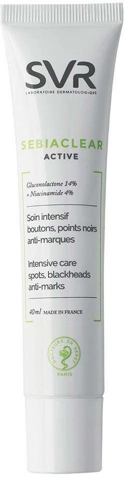 Svr Sebiaclear Active Gel kremas spuoguotai odai 40ml