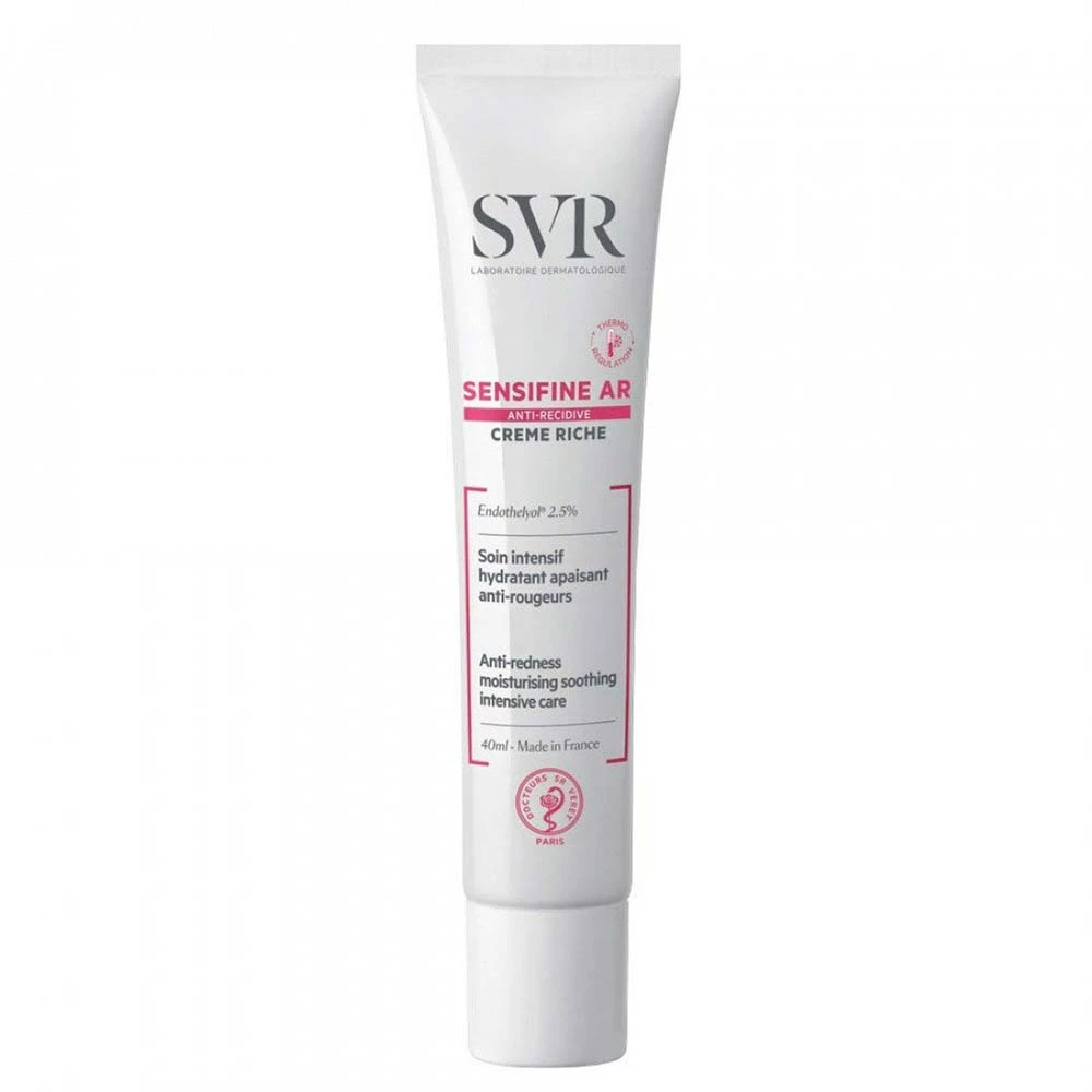 Svr Sensifine Ar Rich kremas nuo raudonio Drėkinamasis raminamasis intensyvios priežiūros kremas 40ml