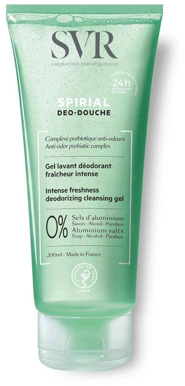 SVR Spirial Gel Dezodorantas ezodoruojantis kūno prausiklis 200ml