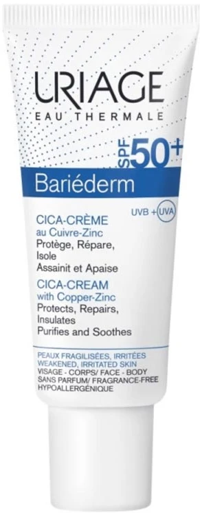 Uriage Bariéderm Cica-Kreminis Kremas su Spf50+ 40ml