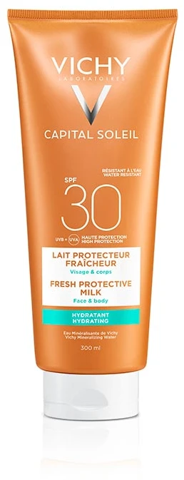 "Vichy Idéal Soleil" apsauginis veido ir kūno pienelis nuo saulės Spf30 300ml