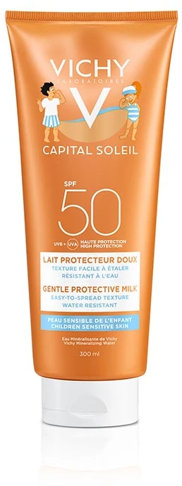 Vichy Capital Soleil Gentle Milk Children švelnus apsauginis pienelis vaikams Spf50 300ml