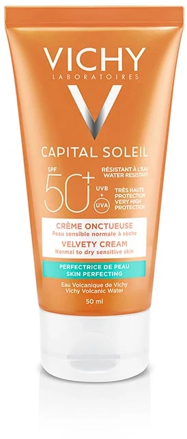 Vichy Idéal Soleil Velvety Dace Kreminis Spf50 veido kremas nuo saulės 50ml