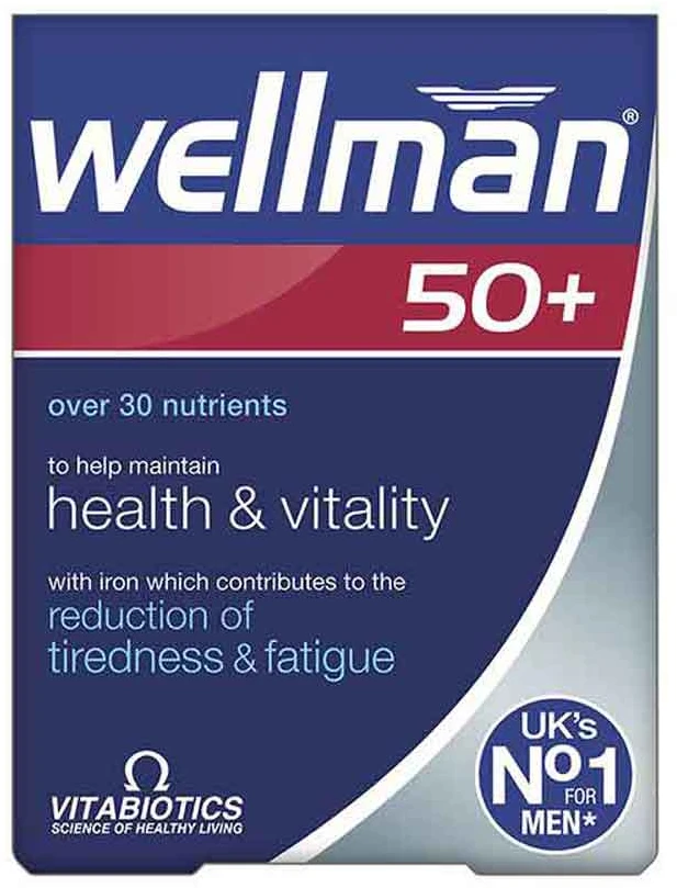 Vitabiotics Wellman 50+ maisto papildas vyrams nuo 50, 30 tablečių