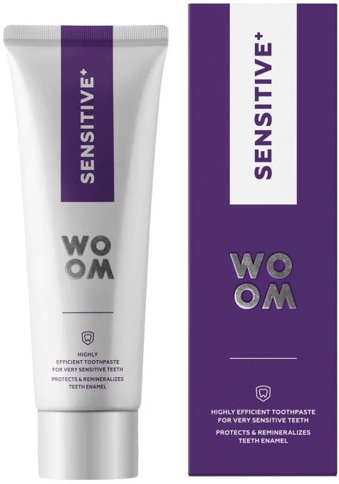 Woom Sensitive+ subtili dantų pasta jautriems dantims 75ml
