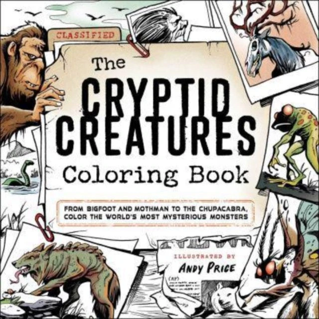 KNYGA Bookshop Cryptid Creatures Coloring Book