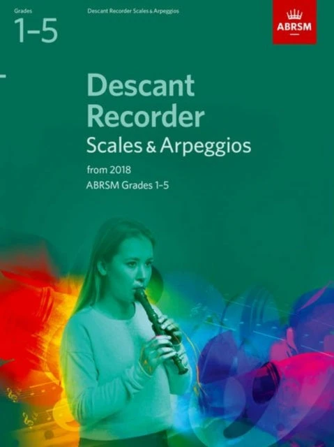 KNYGA Bookshop Descant Recorder Scales &amp; Arpeggios, ABRSM Grades 1-5