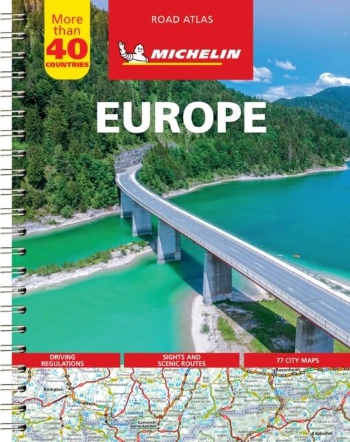KNYGA Michelin Europe - Tourist and Motoring Atlas (A4-Spiral)