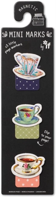 KNYGA Bookshop Knygyno magnetiniai mini žymekliai „If“ – arbatos puodeliai