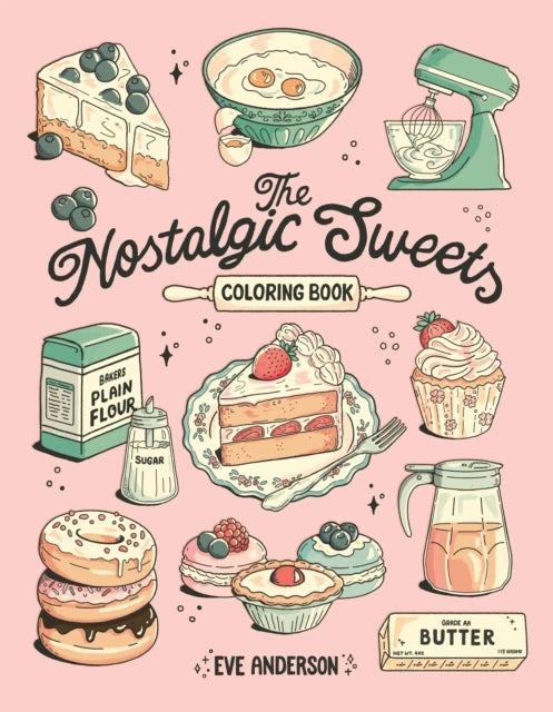 KNYGA Bookshop Nostalgic Sweets Coloring Book