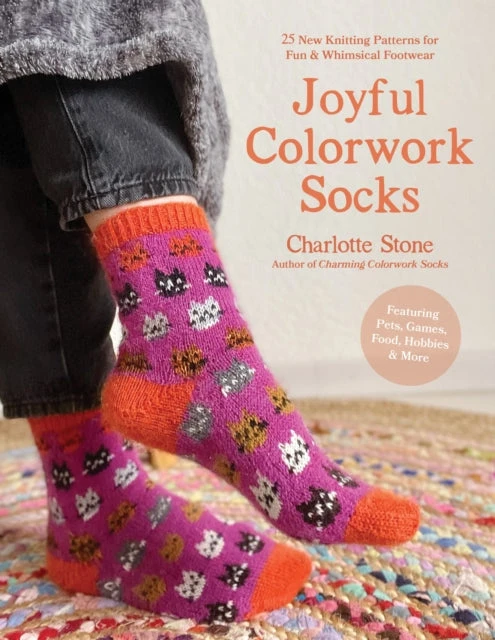 KNYGA Charlotte Stone Joyful Colorwork Socks