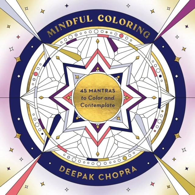 KNYGA Deepak Chopra Mindful Coloring, 45 Mantras to Color and Contemplate: A Mindfulness Coloring Book