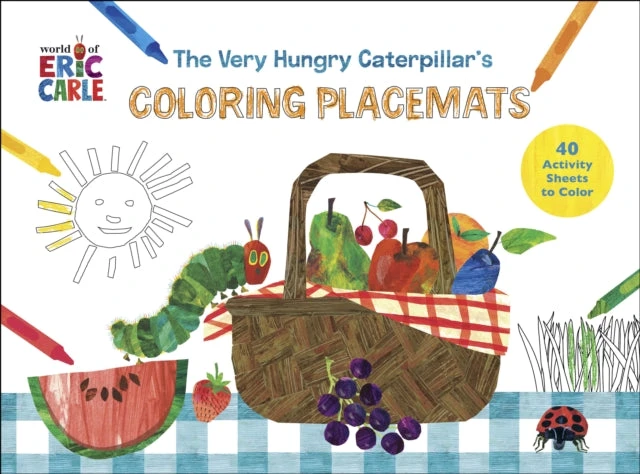 KNYGA Eric Carle Very Hungry Coloring Placemats, 40 Activity Sheets to Color