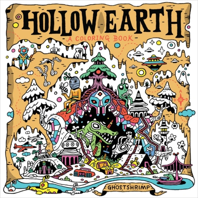 KNYGA Ghostshrimp Hollow Earth, A Coloring Book