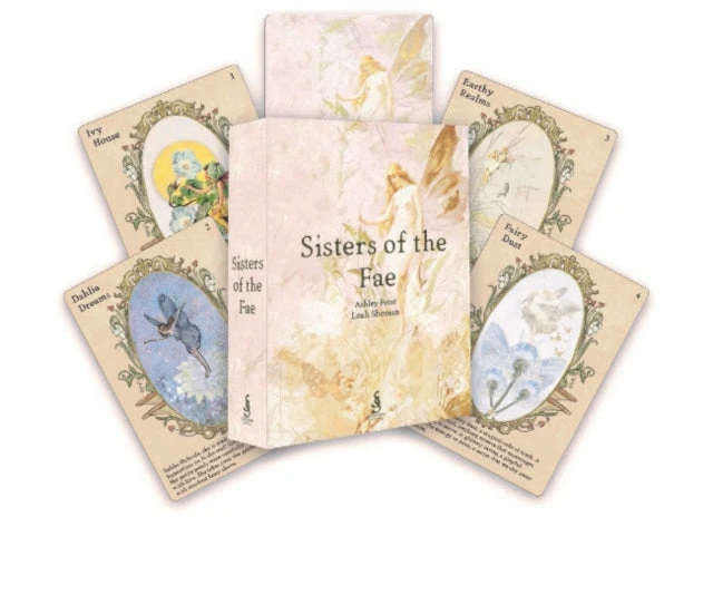 Sacred Scribe Publishing Orakulo kortų rinkinys - Sisters of the Fae 33 Kortų Rinkinys Gidas 13x10x3.2 cm 285 g