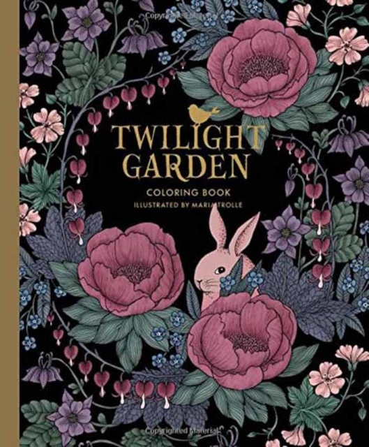 KNYGA Maria Trolle Twilight Garden Coloring Book, Published in Sweden as "Blomstermandala"