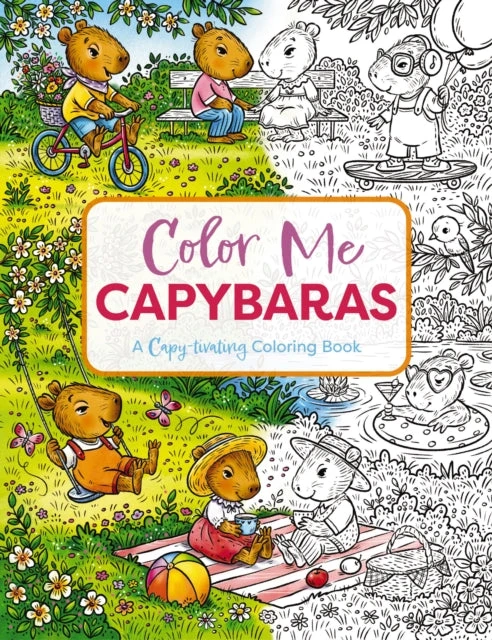 KNYGA Mill Color Me Capybaras, A Capy-tivating Coloring Book