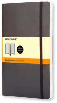 *Užrašų knygutė Moleskine Classic 9x14cm, linijomis, minkštu viršeliu, juodos spalvos