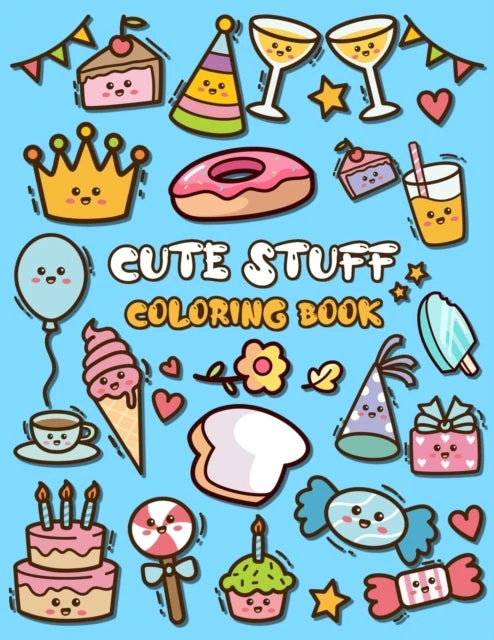 KNYGA Nick Marshall Cute Stuff Coloring Book, Adorable Coloring Book for Kids Such as Cute Food, Donut, Ice-cream