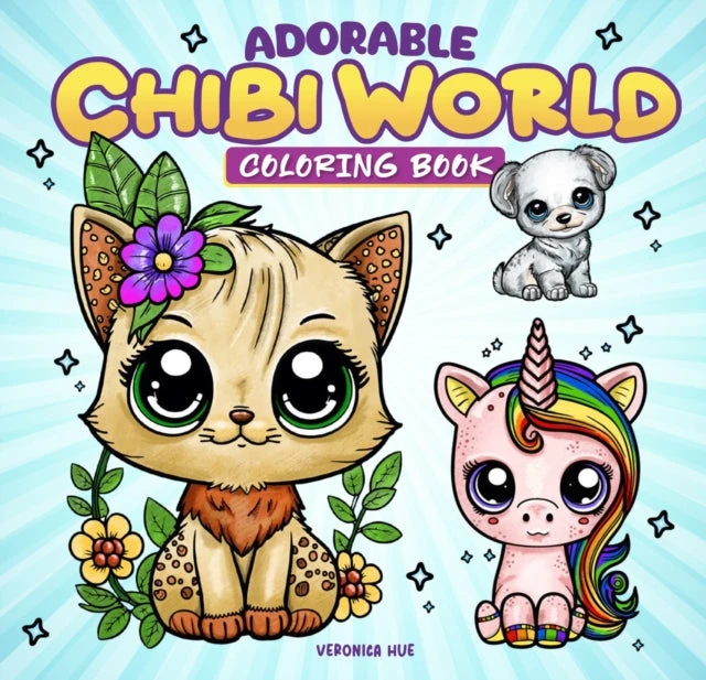 KNYGA Veronica Hue Adorable Chibi World Coloring Book
