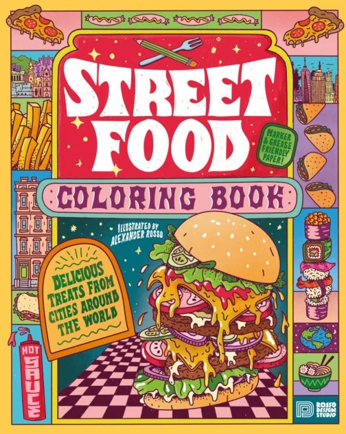 KNYGA Alexander Rosso Street Food Coloring Book