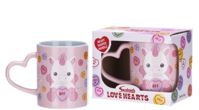 KNYGA Bookshop 11Oz Love Hearts Unicorn Bff Mug